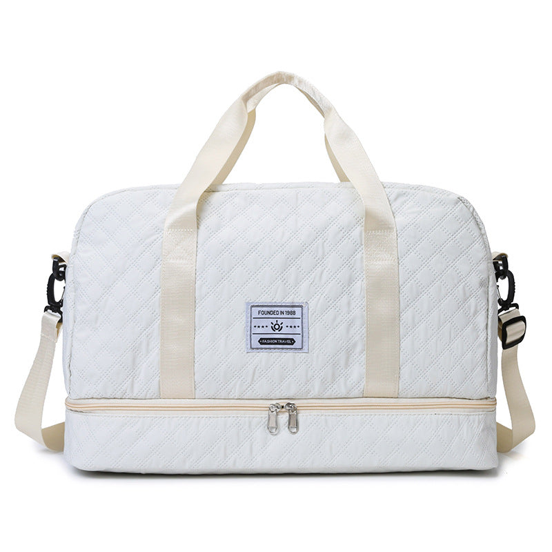 Multi-Functional Crossbody Gym Bag - Dry-Wet Separation, Large Capacity for Travel, Workout & Business Trips - Waterproof Sports Duffle Backpack