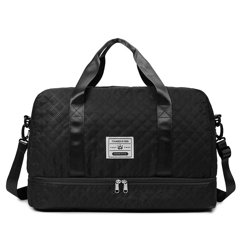 Multi-Functional Crossbody Gym Bag - Dry-Wet Separation, Large Capacity for Travel, Workout & Business Trips - Waterproof Sports Duffle Backpack