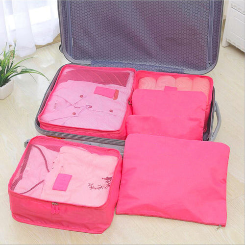 9Pcs per Set Clothes Storage Bags Water-Resistant Travel Luggage Organizer Clothing Packing Cubes for Blouse Hosiery Stocking Underwear