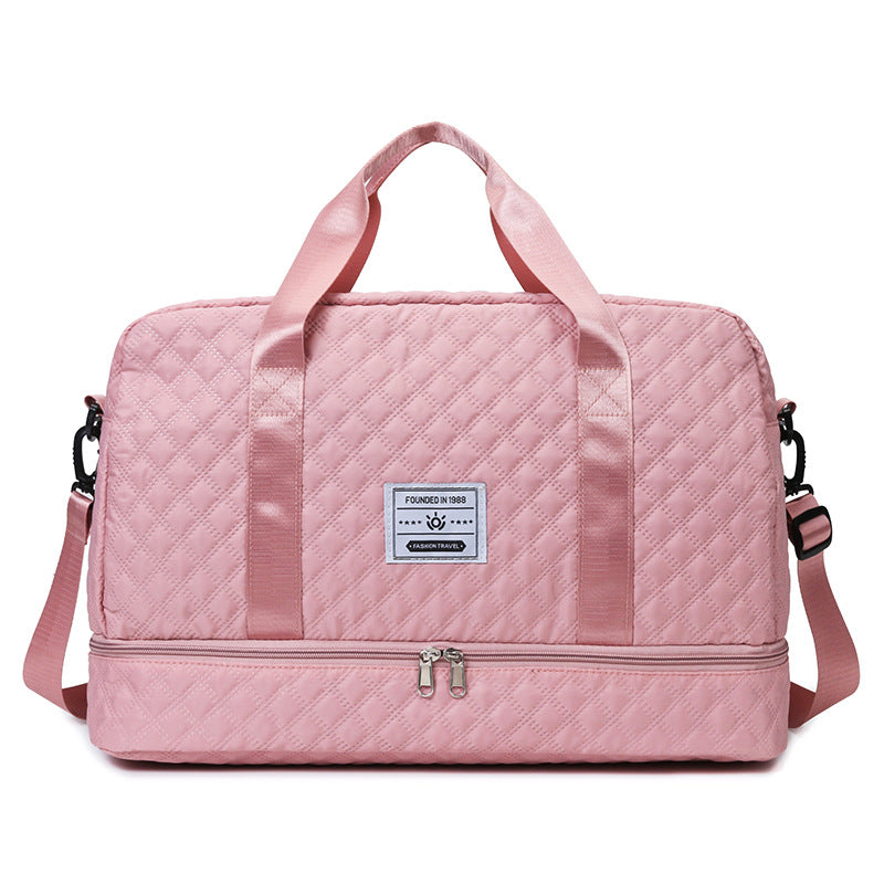 Multi-Functional Crossbody Gym Bag - Dry-Wet Separation, Large Capacity for Travel, Workout & Business Trips - Waterproof Sports Duffle Backpack