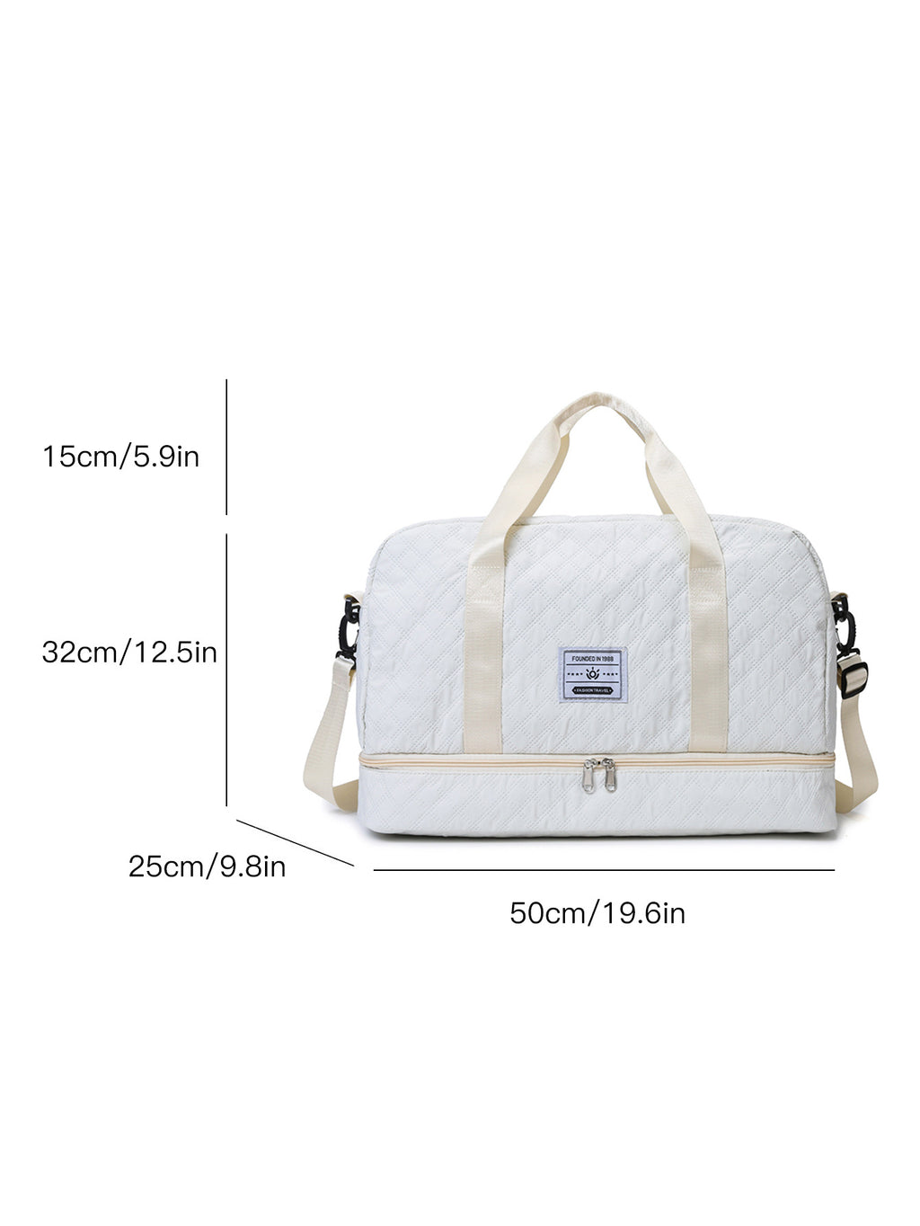 Multi-Functional Crossbody Gym Bag - Dry-Wet Separation, Large Capacity for Travel, Workout & Business Trips - Waterproof Sports Duffle Backpack