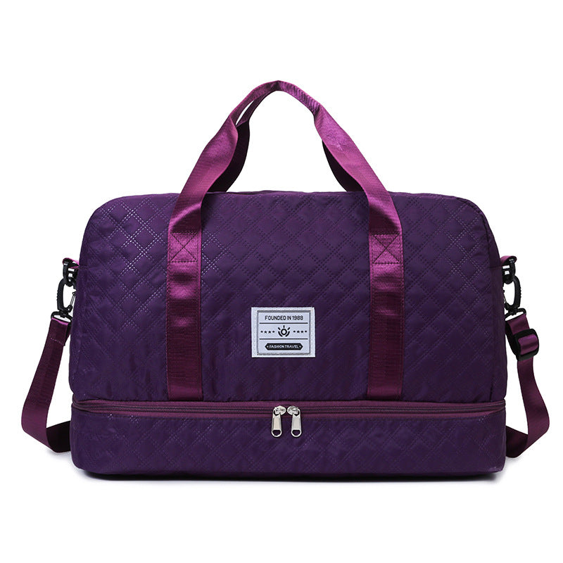 Multi-Functional Crossbody Gym Bag - Dry-Wet Separation, Large Capacity for Travel, Workout & Business Trips - Waterproof Sports Duffle Backpack
